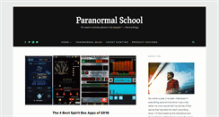 Desktop Screenshot of paranormalschool.com