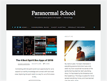 Tablet Screenshot of paranormalschool.com